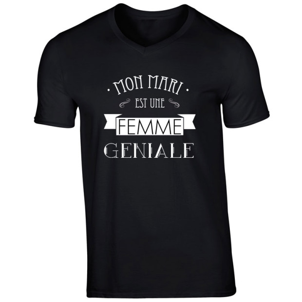 T shirt LESBIEN Mon mari est une Femme géniale