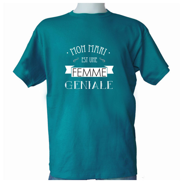 T shirt LESBIEN Mon mari est une Femme géniale