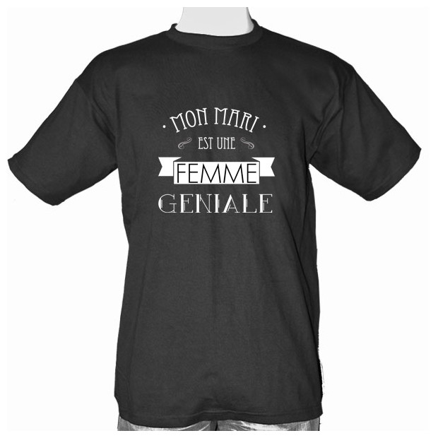 T shirt LESBIEN Mon mari est une Femme géniale
