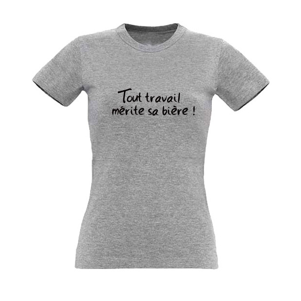 Tee shirt homme jeu de mot bière