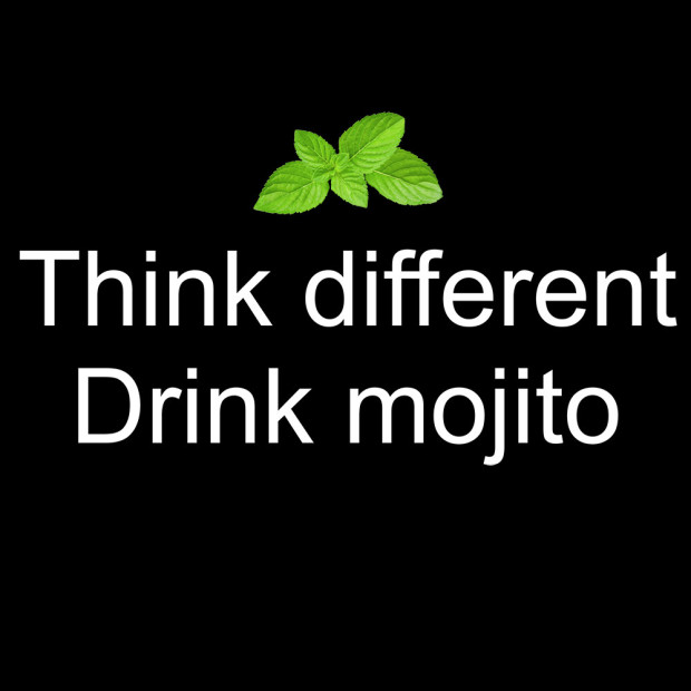 Tee shirt Think different - Drink Mojito