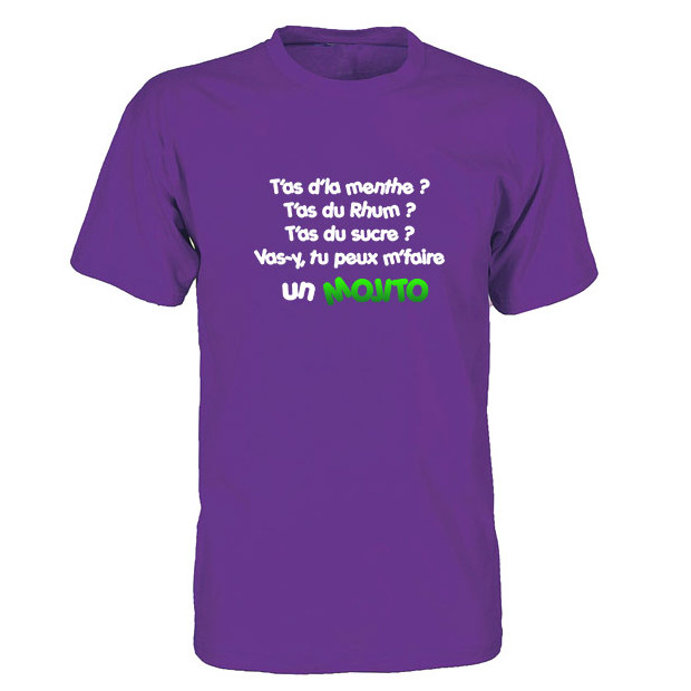 T shirt T'as d'la menthe