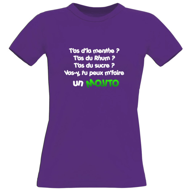T shirt T'as d'la menthe