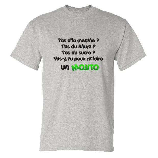 T shirt T'as d'la menthe