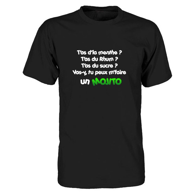 T shirt T'as d'la menthe