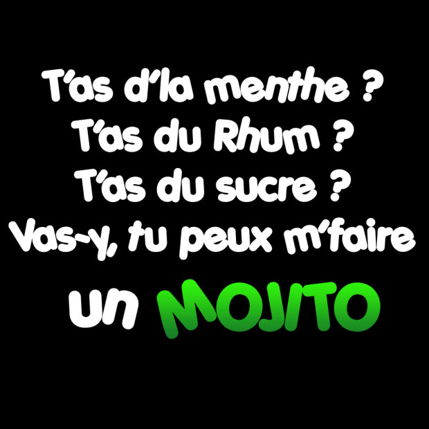 T shirt T'as d'la menthe