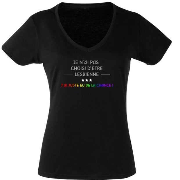 Tee shirt je n'ai pas choisi d'être lesbienne