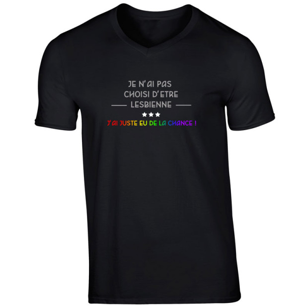 Tee shirt je n'ai pas choisi d'être lesbienne