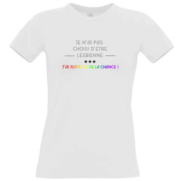 Tee shirt je n'ai pas choisi d'être lesbienne