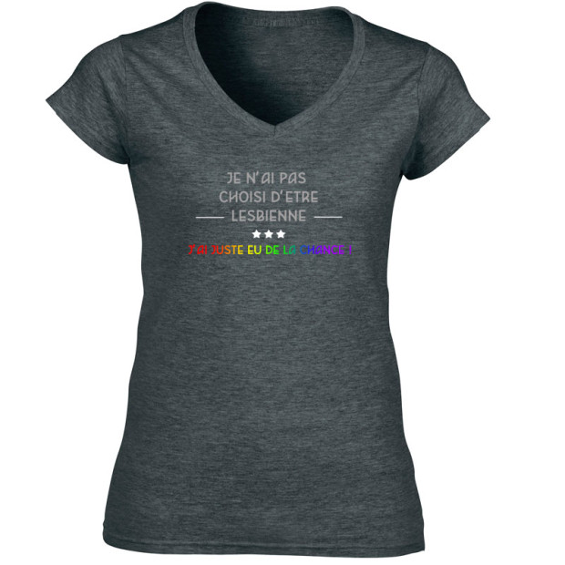 Tee shirt je n'ai pas choisi d'être lesbienne