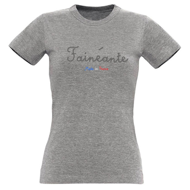 Tee shirt humour Fainéant Président Emmanuel Macron