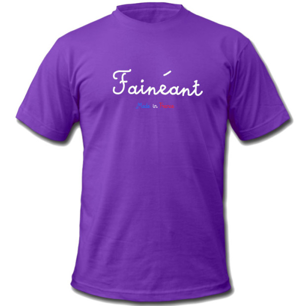 Tee shirt Provoc Fainéant Président Emmanuel Macron
