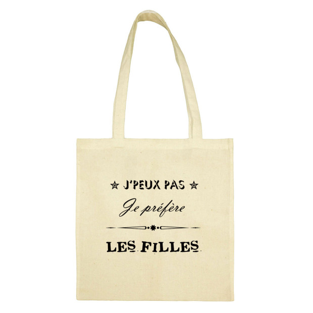 Totebag Je préfère les filles