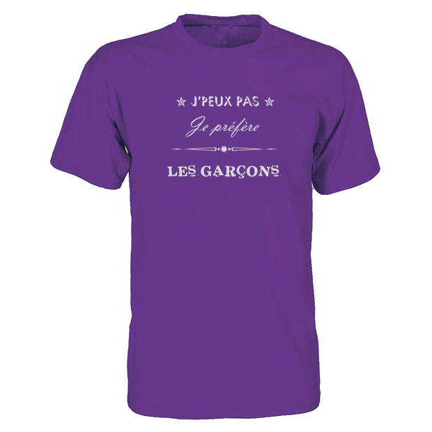 Tee shirt Je préfère les garçons
