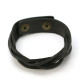 Bracelet cuir noir tressé
