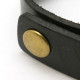 Bracelet cuir noir tressé