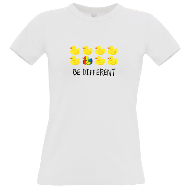 tee shirt petits canards lesbien Be Different