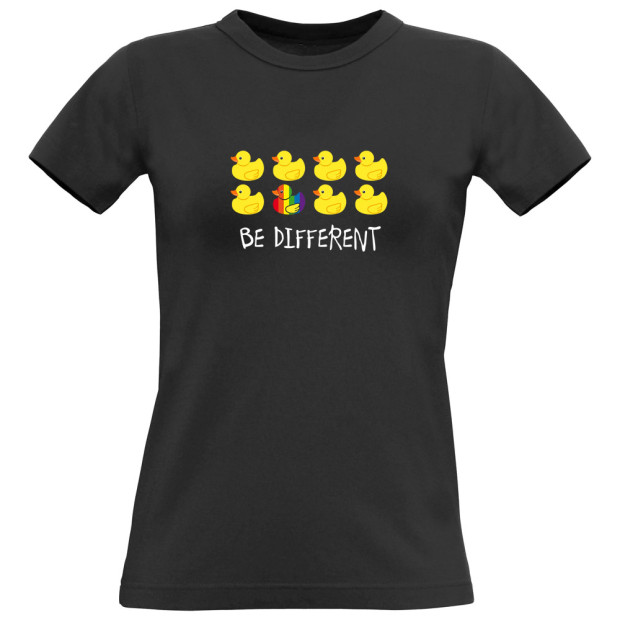 teeshirt lesbien noir Be Different