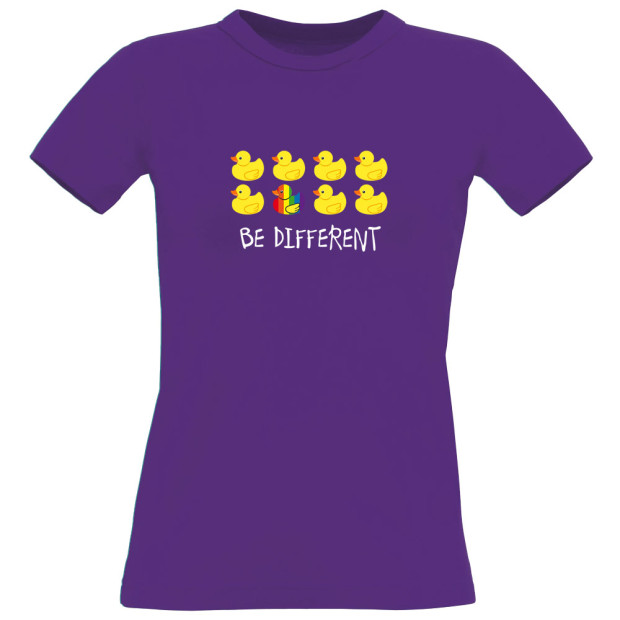 tshirt lesbien violet Be Different