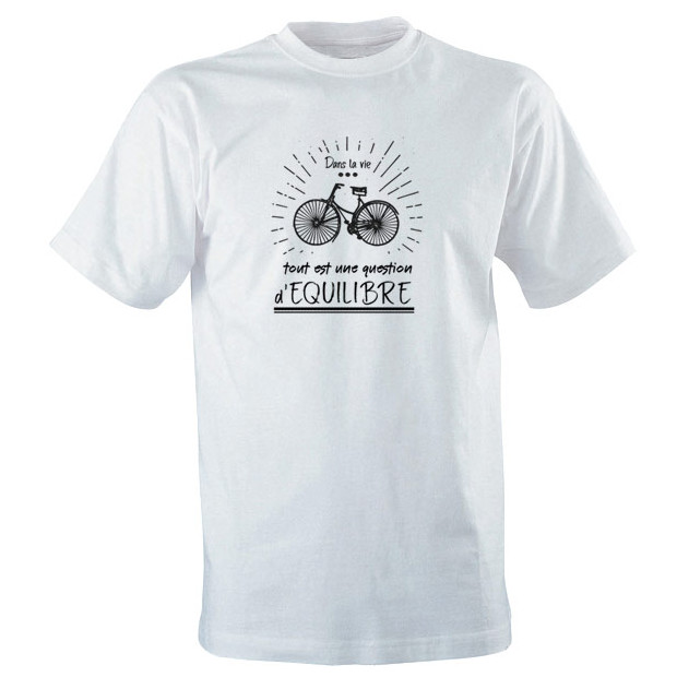 T SHIRT original avec un vélo fabriqué en France