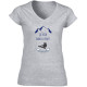T shirt sympa femme snowboardeuse