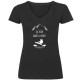 T shirt sympa femme snowboardeuse