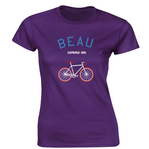 T shirt bio Beau comme un vélo femme