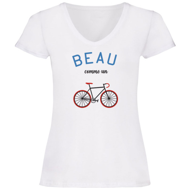 T shirt original Beau comme un vélo