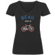 Tee shirt Beau comme un vélo femme col V
