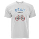 Tee shirt blanc homme Beau comme un vélo