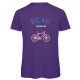 Tee shirt Beau comme un vélo homme violet