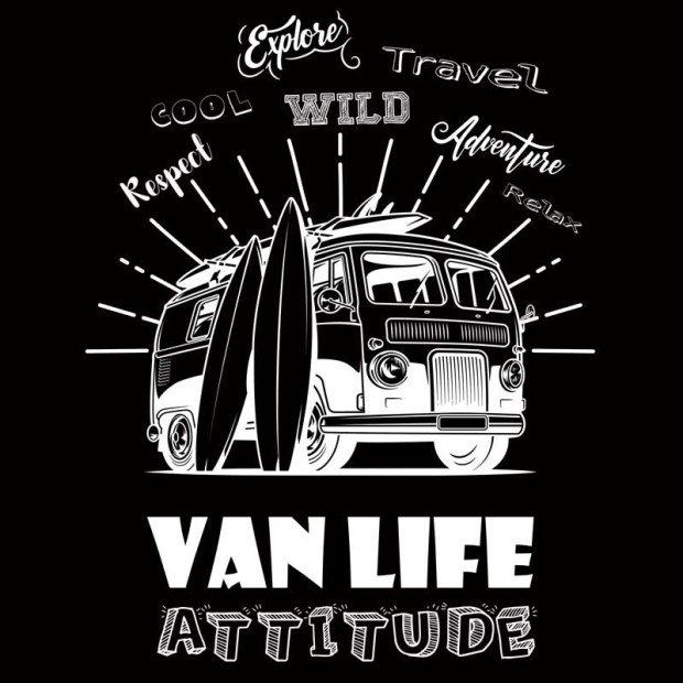 Sac en toile Van Life Attitude