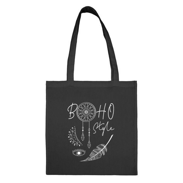 Sac en toile noir Boho Style