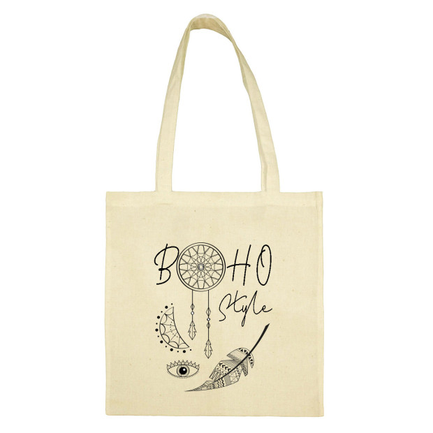 Sac en toile naturel Bohème