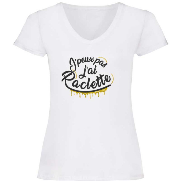 Tee shirt J'peux pas j'ai raclette