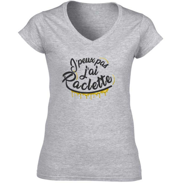 T shirt J'peux pas j'ai raclette
