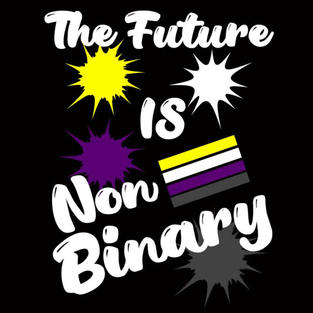 T Shirt The future is non Binary