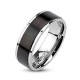 bague gay design acier homme