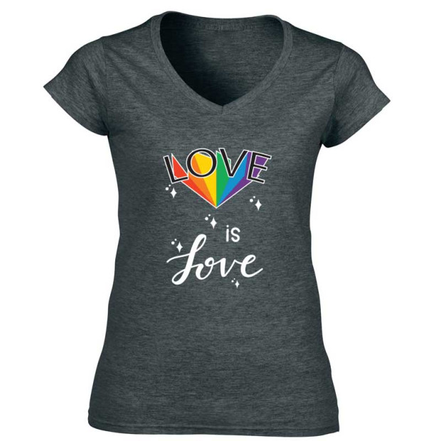 Tee shirt Love is love diamand