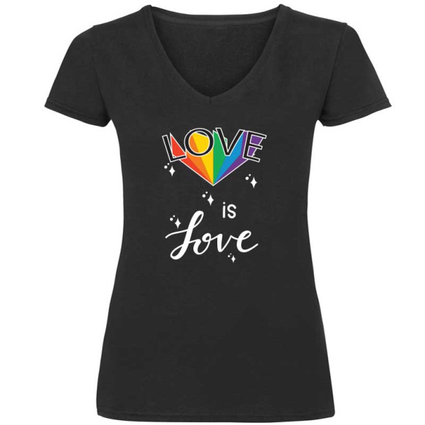 Tee shirt Love is love diamand