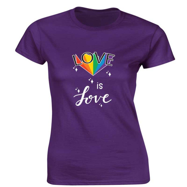 Tee shirt Love is love diamand