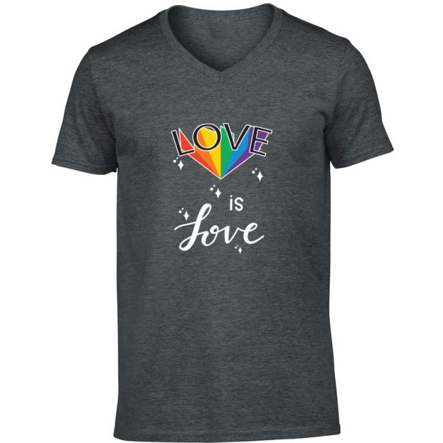 Tee shirt Love is love diamand