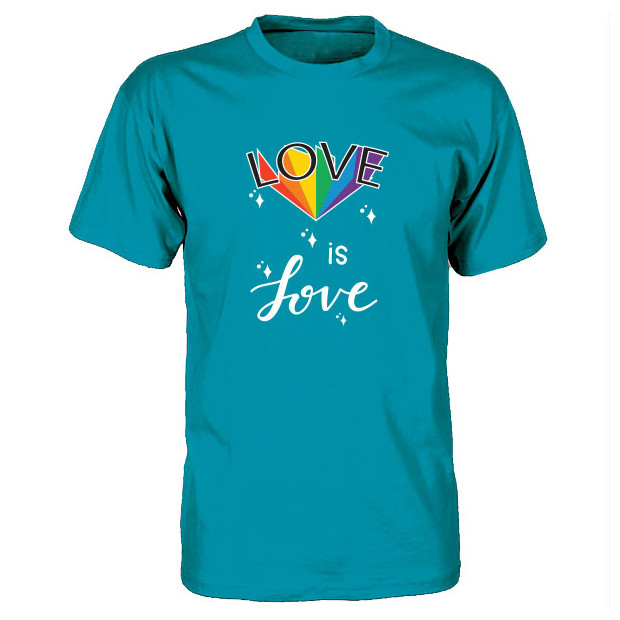 Tee shirt Love is love diamand