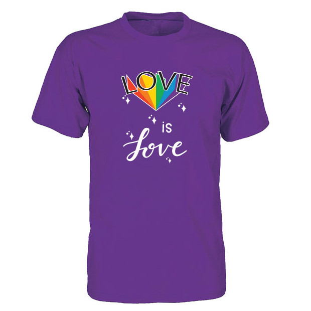 Tee shirt Love is love diamand