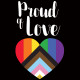Tee shirt LGBT Proud of Love