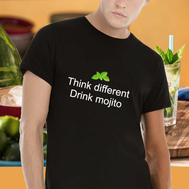 Tee shirt Think different - Drink Mojito
