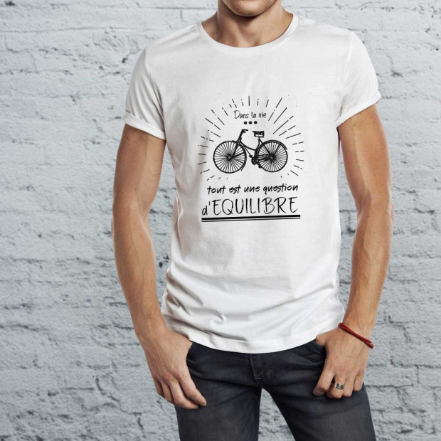 T SHIRT BIO "Question d'équilibre"