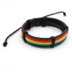 Bracelet cuir Rainbow