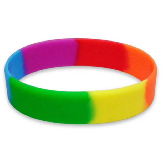 Bracelet Silicone Rainbow LGBT