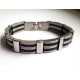 Bracelet acier bicolore
